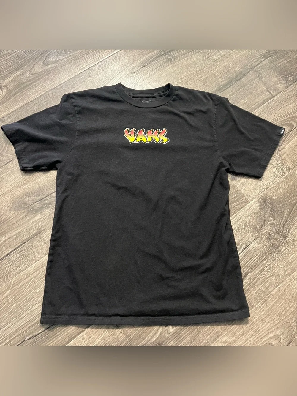 Vans Kids Kustom Classics Black T-Shirt Size XL